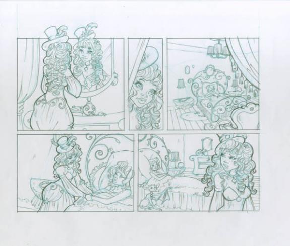 p20 A et B - Ood Serrière - Mine de plomb et crayon de couleur - 1844