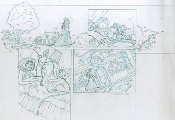 p20 A et B - Ood Serrière - Mine de plomb et crayon de couleur - 1844