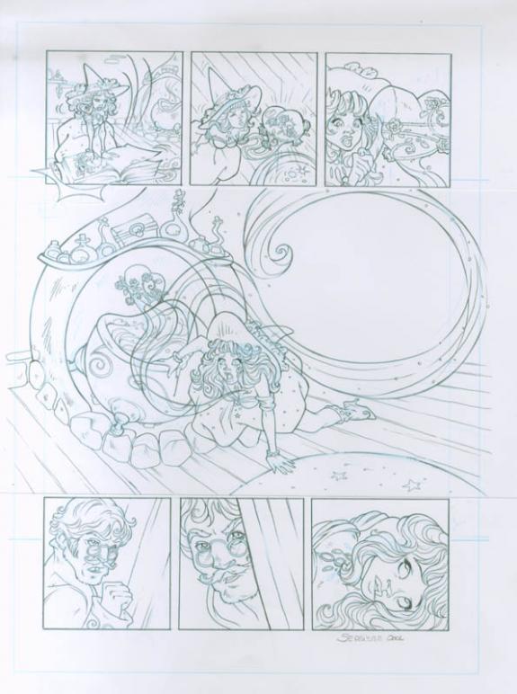 p12 - Ood Serrière - Mine de plomb et crayon de couleur - 1846