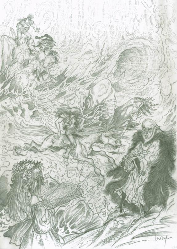 Essai pour couverture - Philippe Luguy - Mine de plomb sur papier - 1891