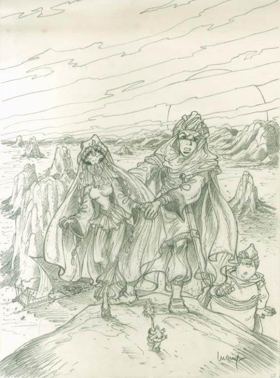 Dessin pour TT - Philippe Luguy - Mine de plomb sur papier - 1892