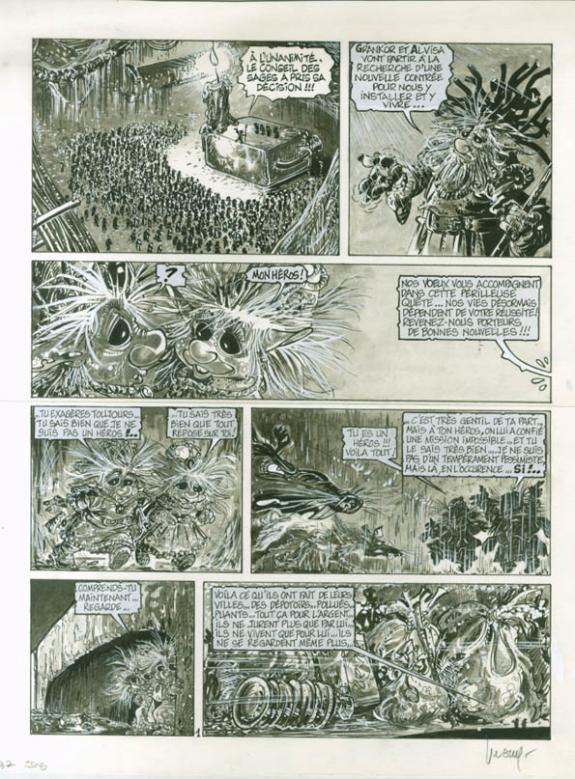 Album collectif sur la ville de Le Locle - Philippe Luguy - Encre de Chine et lavis sur papier - 1903