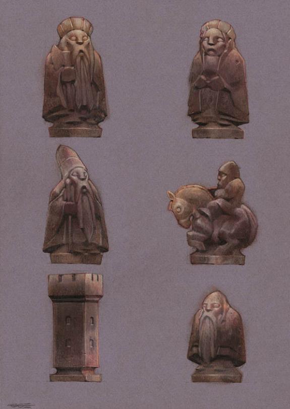 Pièces d'échec, sur papier de couleur - Guillermo Gonzalez - Crayon de couleur sur papier - 2022