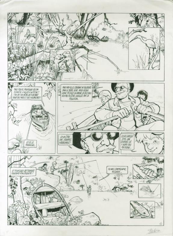 p51 + bleu - Olivier Berlion - Encre de Chine - 1918