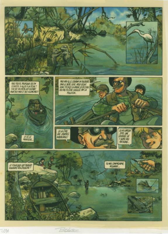 p51 + bleu - Olivier Berlion - Encre de Chine - 1918