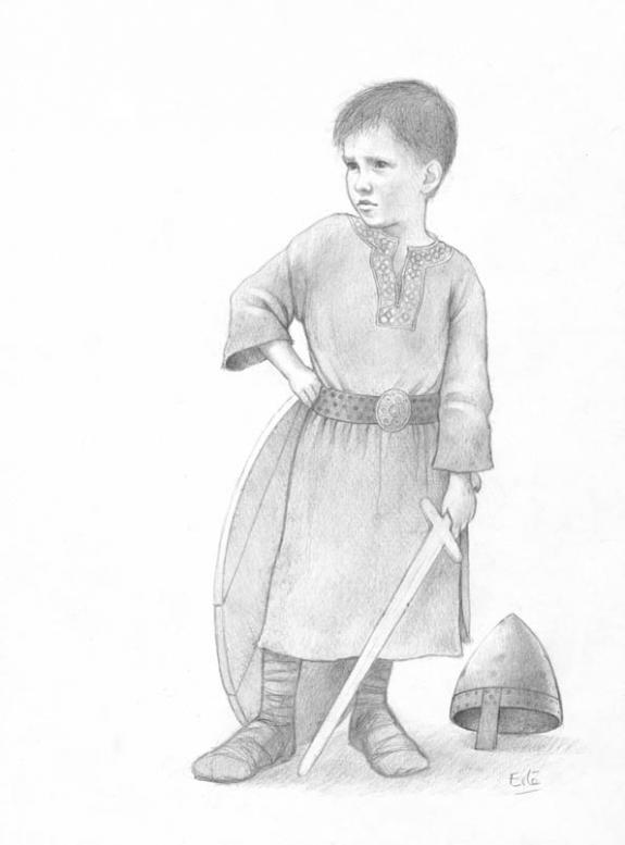 Enfant à l'épée - Erlé Ferronnière - Mine de plomb sur papier - 2033