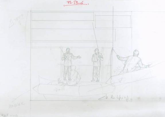 Crayonné case planche 53-6 - Chantal De Spiegeleer - Mine de plomb sur papier - 1940