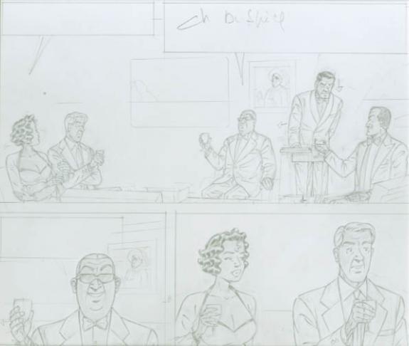 Cases - Chantal De Spiegeleer - Mine de plomb sur papier - 1976