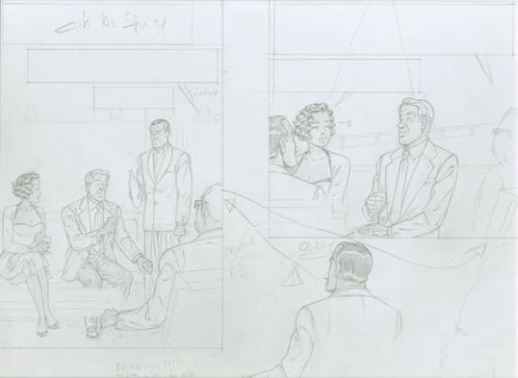 Cases - Chantal De Spiegeleer - Mine de plomb sur papier - 1977