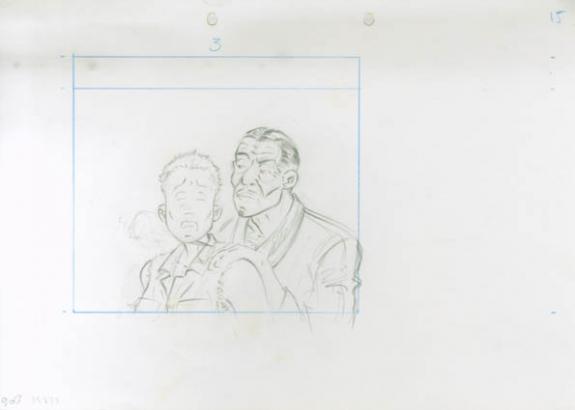 Crayonné 15 - René Sterne - Mine de plomb sur papier - 1981