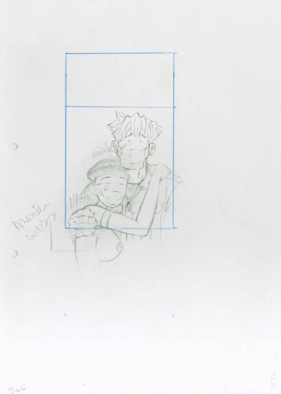 Crayonné 46 - René Sterne - Mine de plomb sur papier - 1984