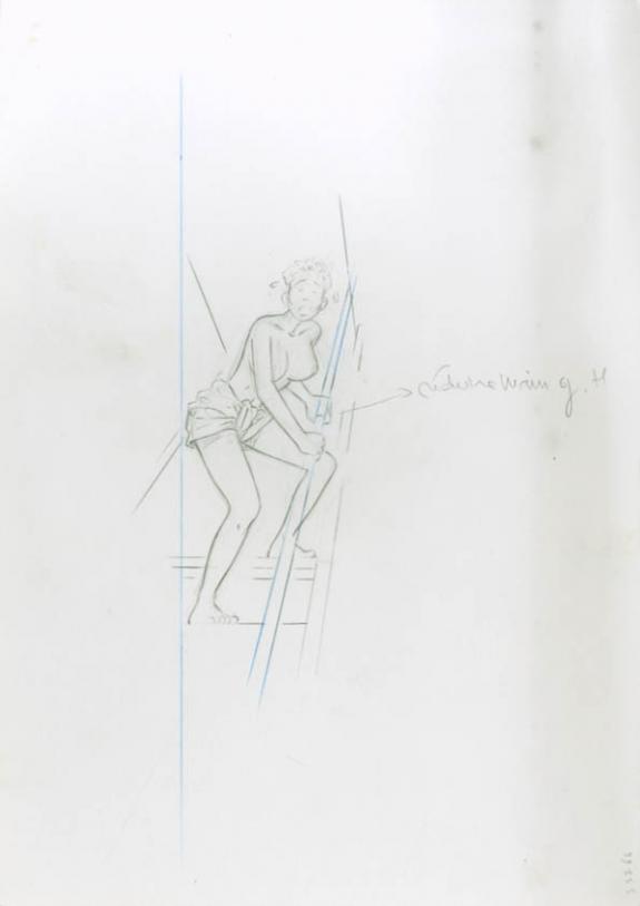 Crayonné - René Sterne - Mine de plomb sur papier - 1988