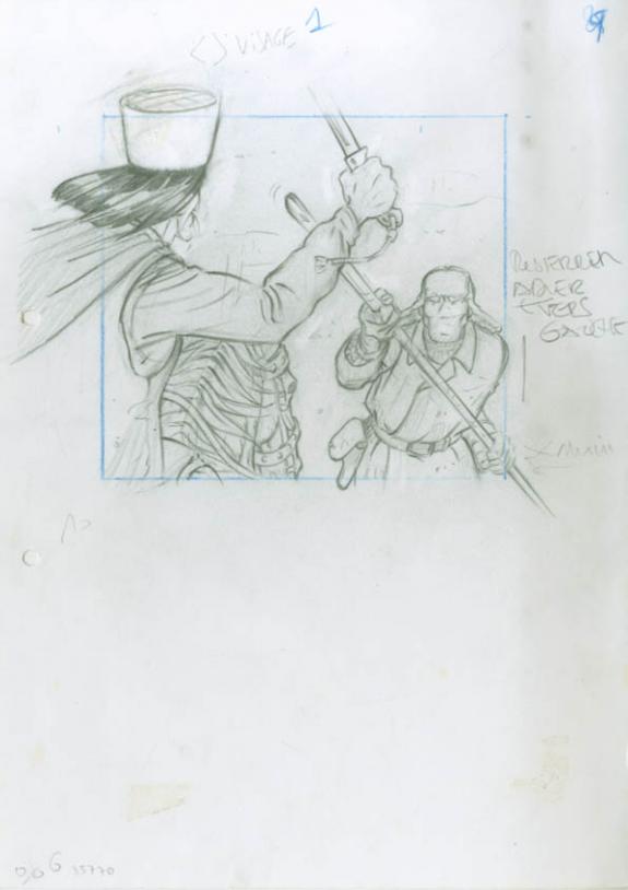 Crayonné 29 - René Sterne - Mine de plomb sur papier - 1990