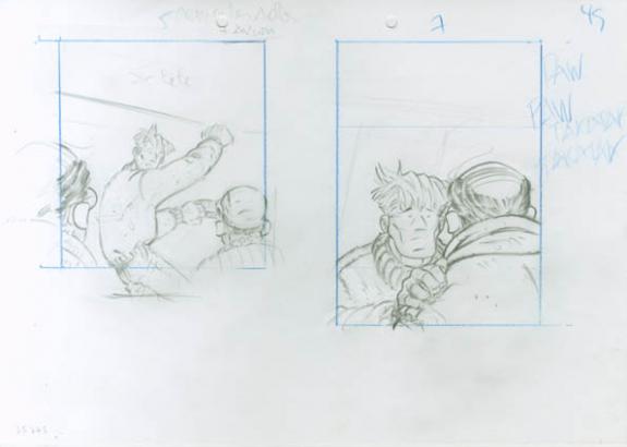 Crayonné 49 - René Sterne - Mine de plomb sur papier - 1991