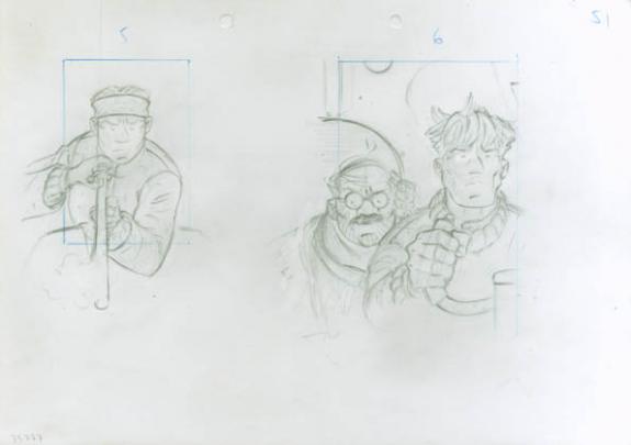 Crayonné 51 - René Sterne - Mine de plomb sur papier - 1992