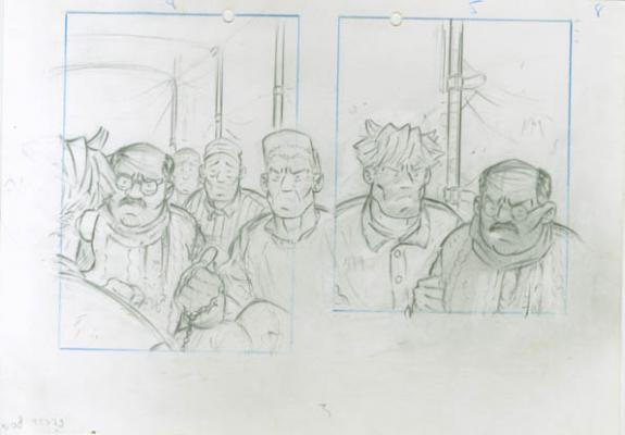 Crayonné - René Sterne - Mine de plomb sur papier - 1993