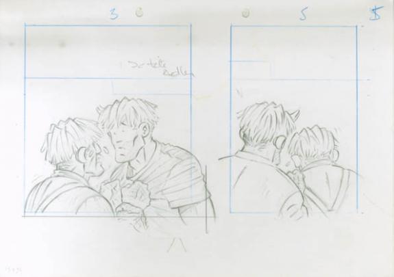 Crayonné 5 - René Sterne - Mine de plomb sur papier - 1995