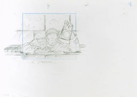 Crayonné 9 - René Sterne - Mine de plomb sur papier - 1996