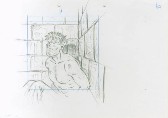 Crayonné 10 - René Sterne - Mine de plomb sur papier - 1997