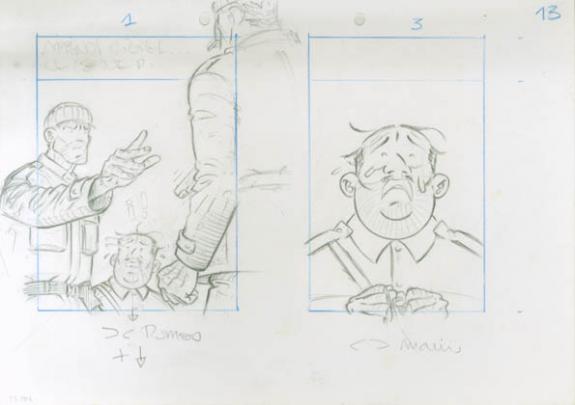 Crayonné 13 - René Sterne - Mine de plomb sur papier - 1999