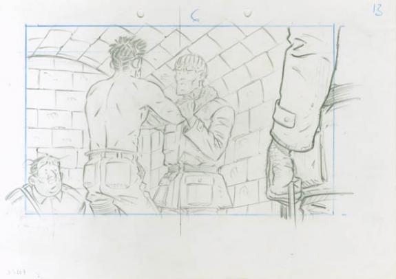 Crayonné 13 - René Sterne - Mine de plomb sur papier - 2000