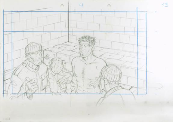 Crayonné 13 - René Sterne - Mine de plomb sur papier - 2001