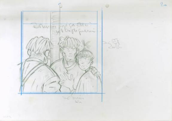 Crayonné 20 - René Sterne - Mine de plomb sur papier - 2002