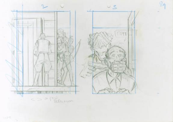 Crayonné 29 - René Sterne - Mine de plomb sur papier - 2003