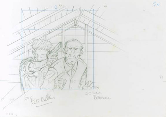 Crayonné 30 - René Sterne - Mine de plomb sur papier - 2004