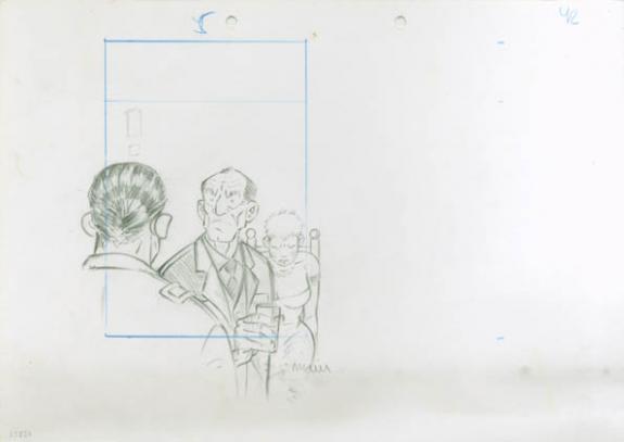 Crayonné 42 - René Sterne - Mine de plomb sur papier - 2005