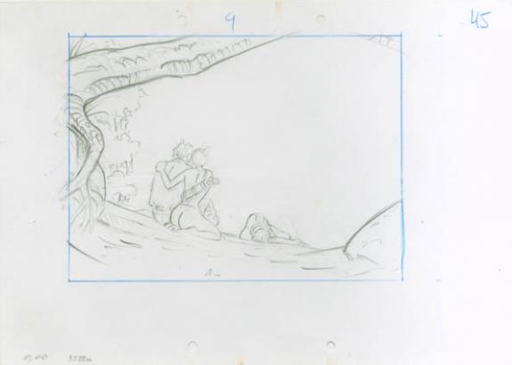 étude case - René Sterne - Mine de plomb sur papier - 2009