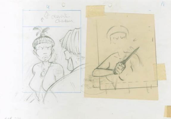 Etude de case - René Sterne - Mine de plomb sur papier - 2010