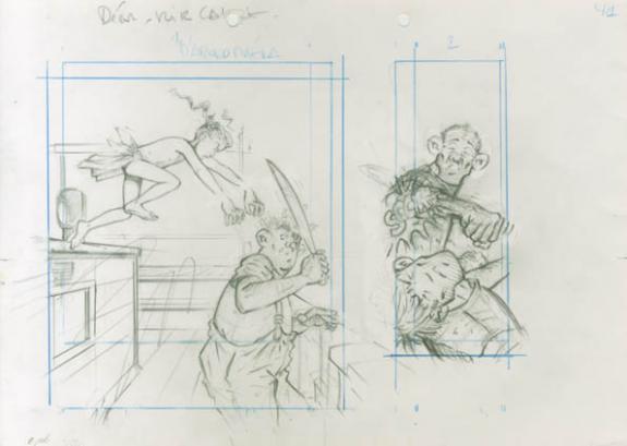 Etude de cases - René Sterne - Mine de plomb sur papier - 2011