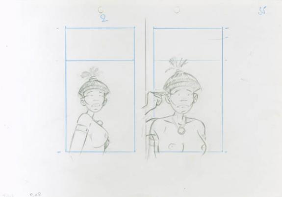 Etude de cases - René Sterne - Mine de plomb sur papier - 2012