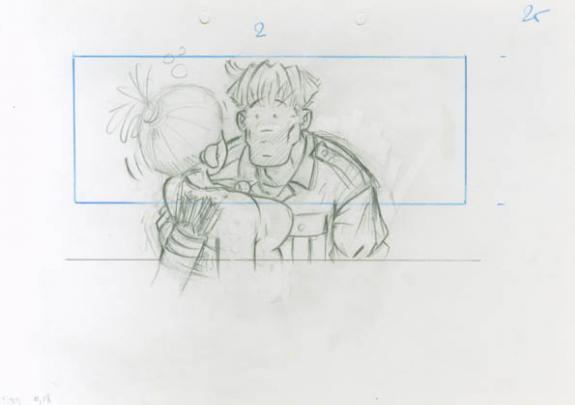 Etude de case - René Sterne - Mine de plomb sur papier - 2013