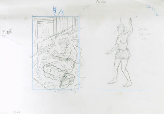 Etude de cases - René Sterne - Mine de plomb sur papier - 2014