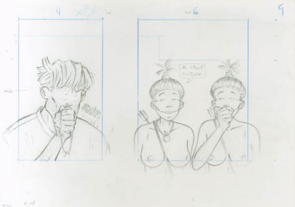 Etude de cases - René Sterne - Mine de plomb sur papier - 2015