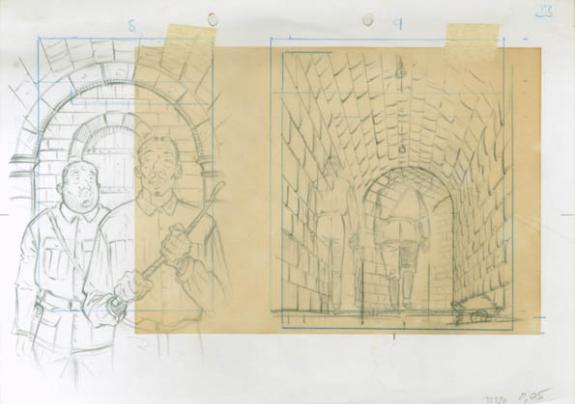 Etude de cases - René Sterne - Mine de plomb sur papier - 2017