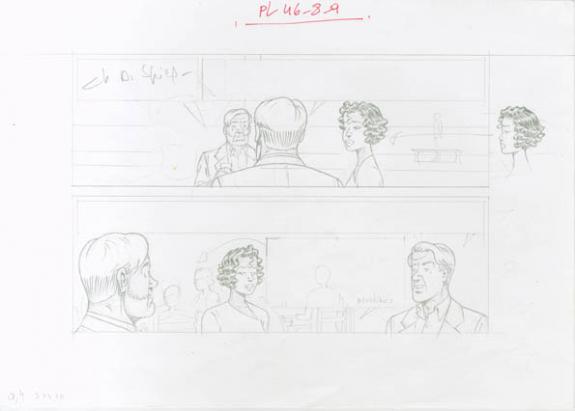 pl 46 - 8-9 - Chantal De Spiegeleer - Mine de plomb sur papier - 2077