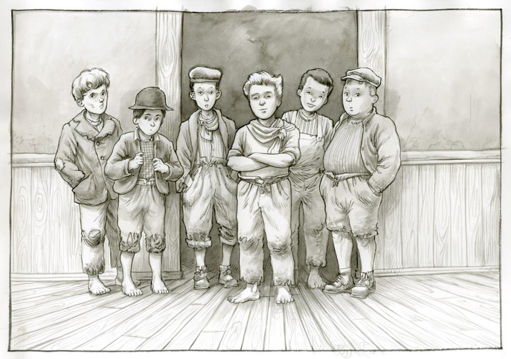 (fantastique) Les enfants perdus - Martin Maniez - Encre de Chine et mine de plomb sur papier - 2093