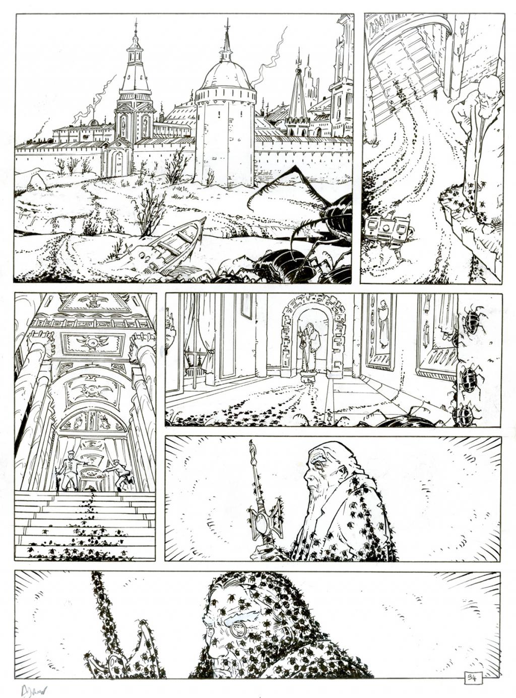 Invasion (fantastique) - Philippe Adamov - Encre de Chine - 2116