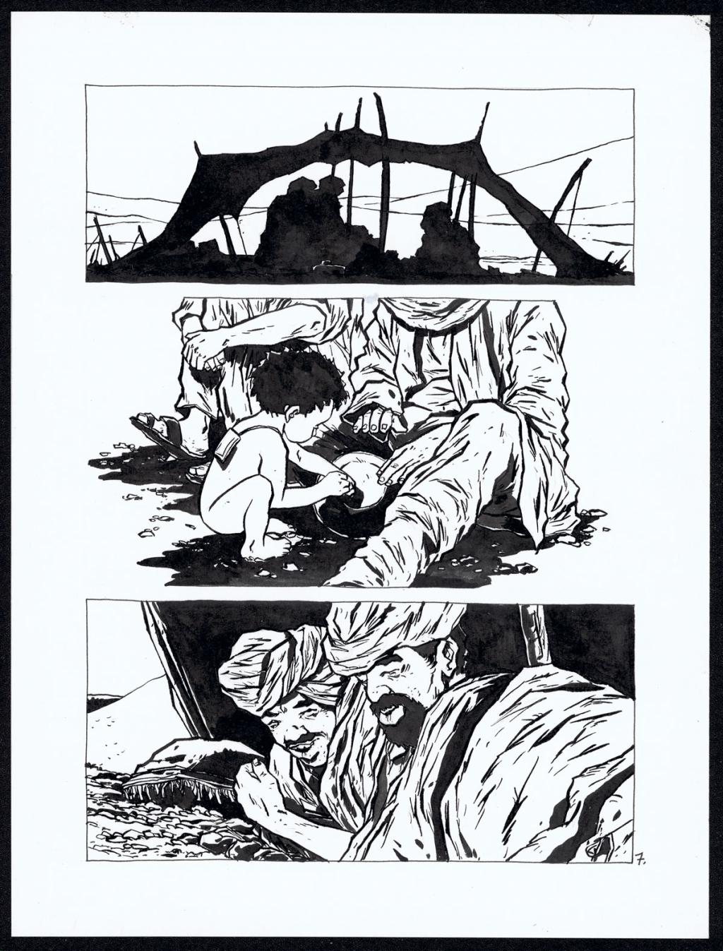 Histoire courte : touareg - Christophe Chabouté - Encre de Chine - 2139