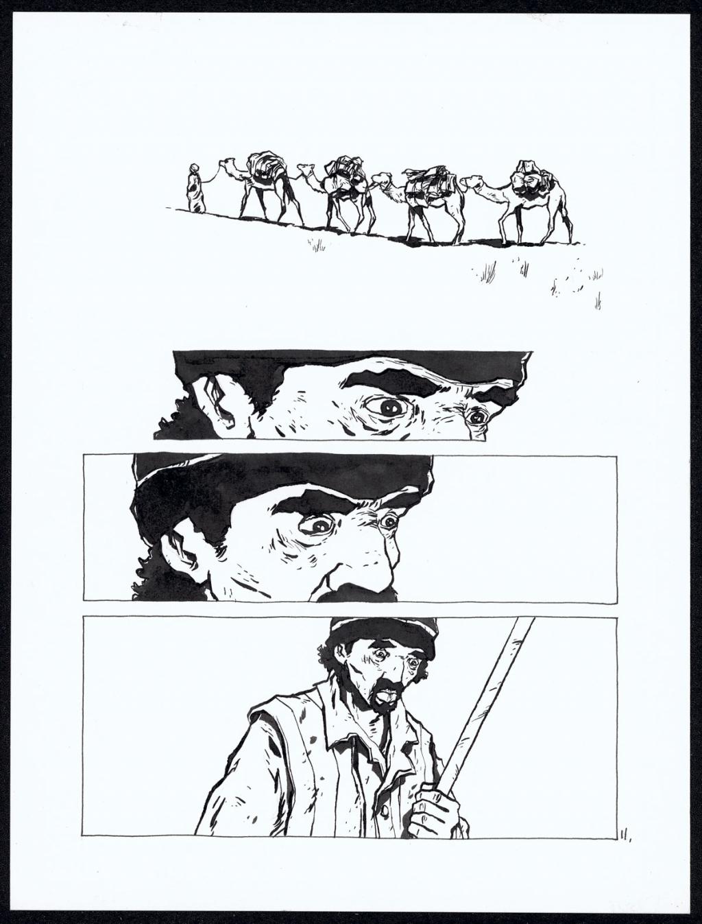 Histoire courte : touareg - Christophe Chabouté - Encre de Chine - 2141