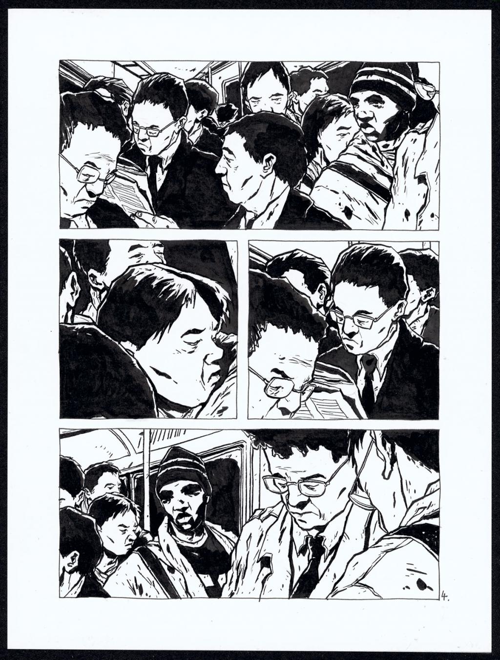 Histoire courte : pickpocket - Christophe Chabouté - Encre de Chine - 2144