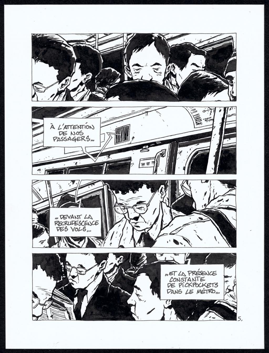 Histoire courte : pickpocket - Christophe Chabouté - Encre de Chine - 2145