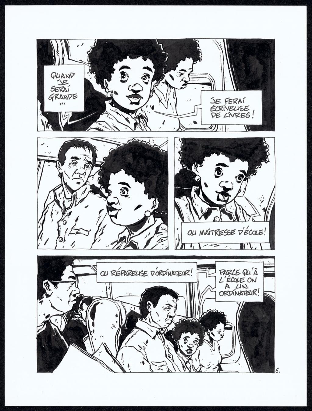 Histoire courte : avion - Christophe Chabouté - Encre de Chine - 2149