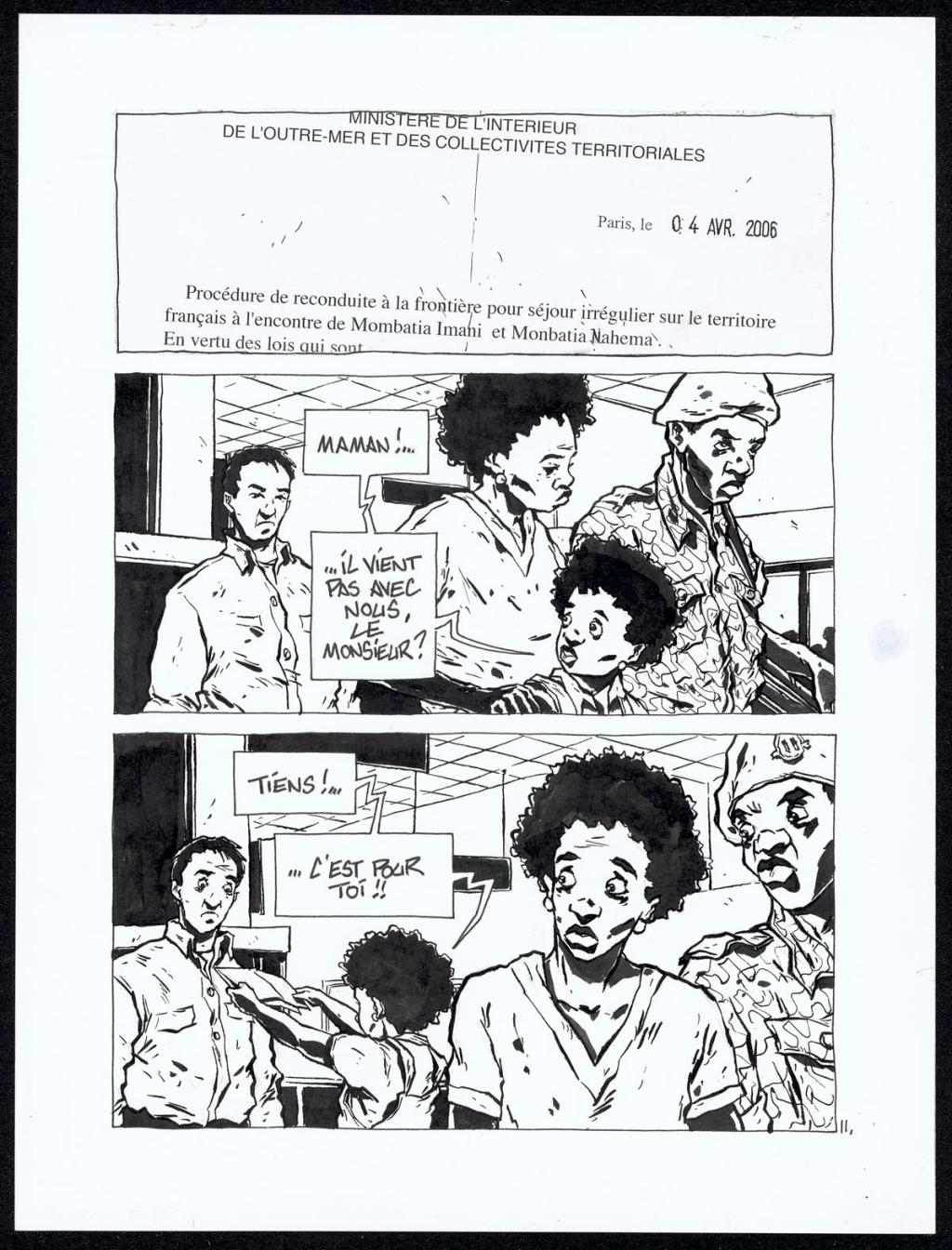 Histoire courte : avion - Christophe Chabouté - Encre de Chine - 2152