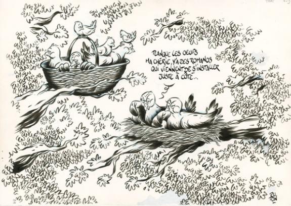 Nid - Nicolas Poupon - Encre de Chine et mine de plomb sur papier - 2188