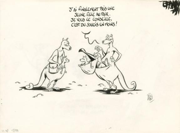 Poche - Nicolas Poupon - Encre de Chine et mine de plomb sur papier - 2189