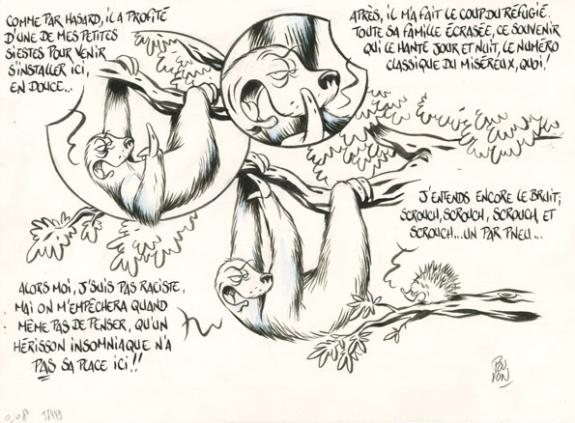 Envahisseur - Nicolas Poupon - Encre de Chine et mine de plomb sur papier - 2191